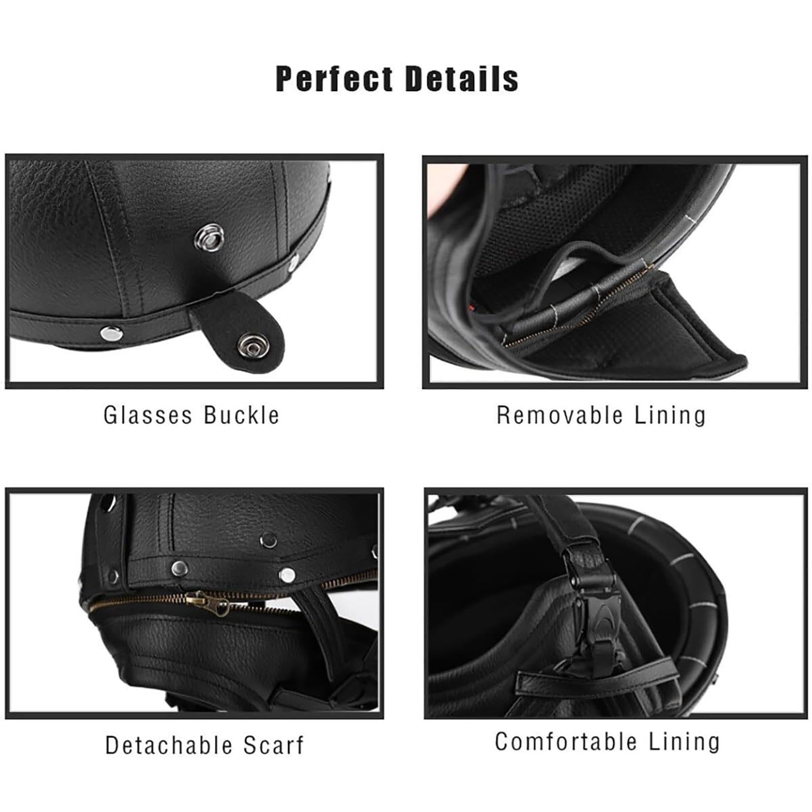 Kask Otwarty Retro Niemiecki, Heritage Unisex