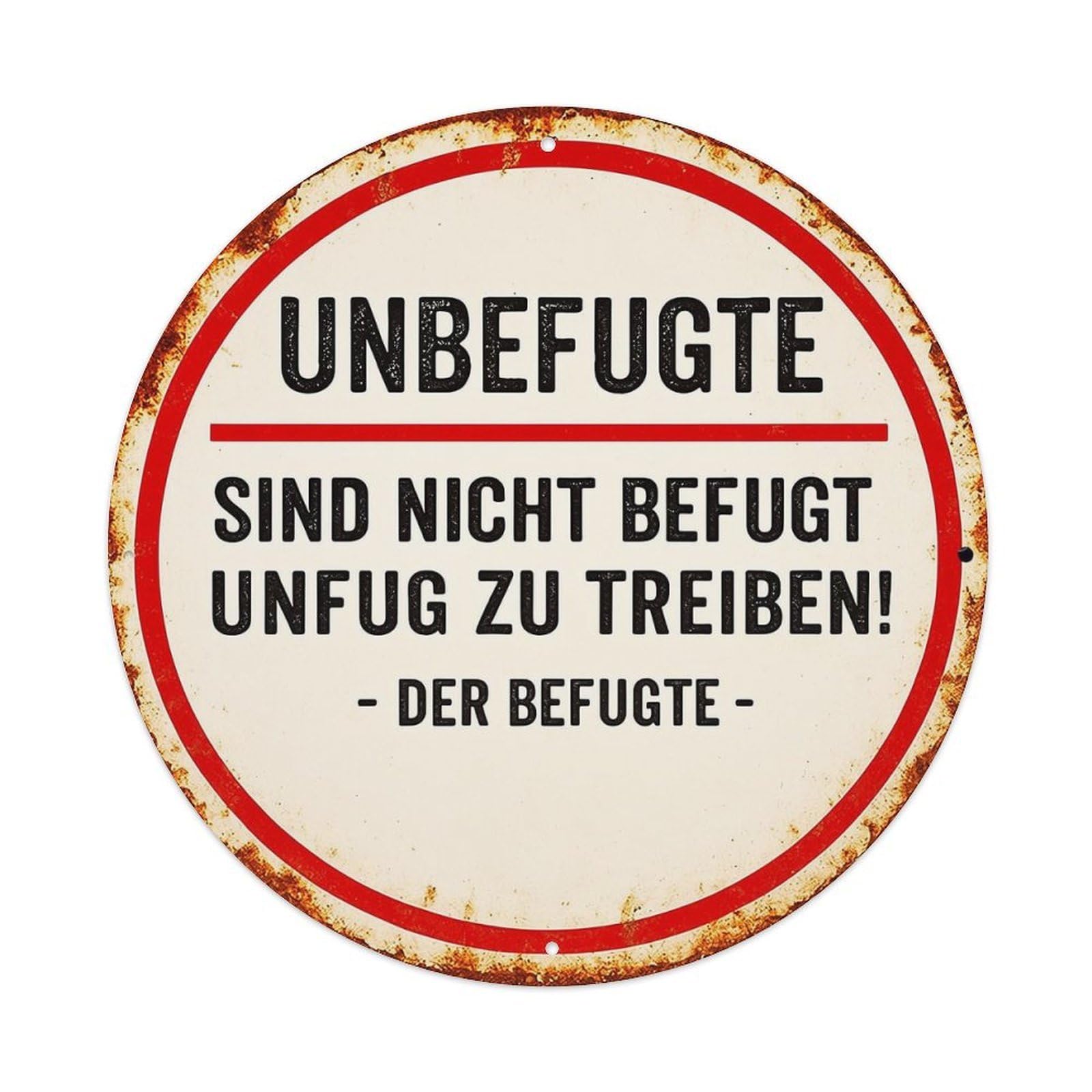 Vintage German Warning Sign Design Tin Sign Metal Poster Vintage Metal Signs for Home Man Cave Bar Cafe Kitchen laundry room Wall Decorations 8x8 inches