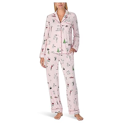Kate Spade New York Cozy Jersey Notch Pajama Set Women