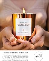 Vista 6 de Benevolence LA Velas con Mecha de Madera de Eucalipto y Naranja Velas de Soja con Aroma Navideño para el Hogar Regalos de Velas Navideñas