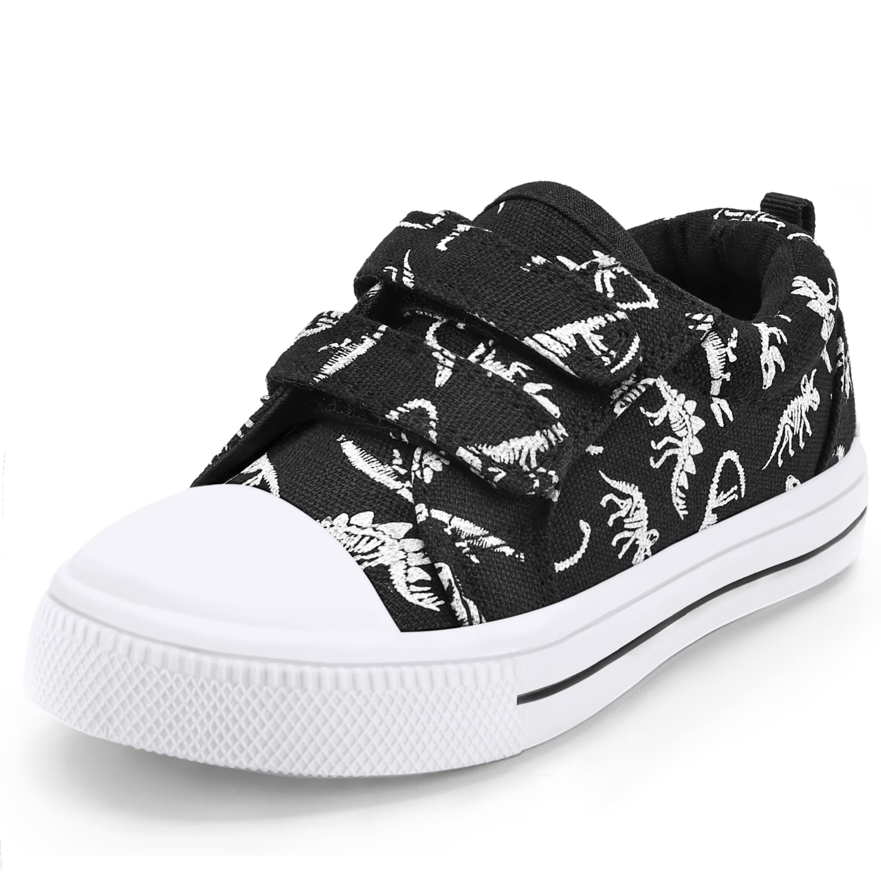K KomForme Toddler Shoes, Hook & Loop Canvas Sneakers for Boys and Girls | Slip-on, Lightweight, Comfortable