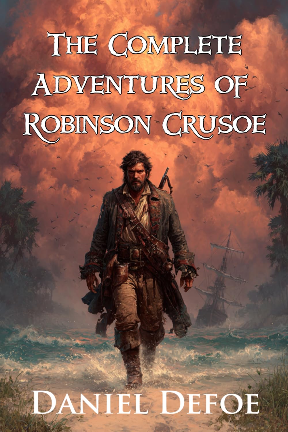 The Complete Adventures of Robinson Crusoe (Illustrated): The Unabridged Robinson Crusoe Trilogy with The Life and Adventures, Further Adventures, and Serious Reflections of Robinson Crusoe
