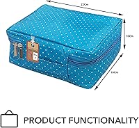 Vista 6 de atorakushon Estuche de viaje para maquillaje, organizador de cosméticos, bolsa de almacenamiento portátil para artistas, bolsa con cremallera