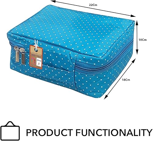 Miniatura 6 de atorakushon Estuche de viaje para maquillaje, organizador de cosméticos, bolsa de almacenamiento portátil para artistas, bolsa con cremallera con