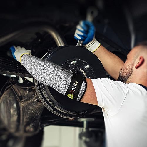 Miniatura 5 de MIG4U Mangas resistentes a cortes, protectores de brazo de protección de seguridad para hombres y mujeres, trabajo de patio, construcción, granja,