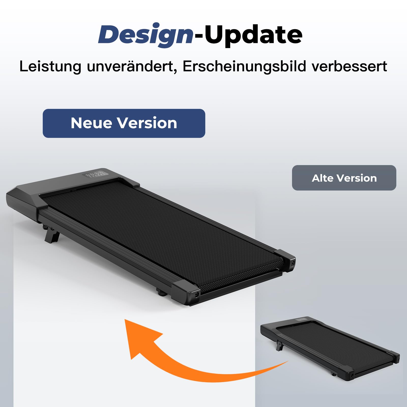 Superun Walking Pad mit Steigung 6%, Laufband für Zuhause mit App max 6km/h und 12km/h Version, Schreibtisch- Laufband bis 136 kg Belastbar mit Multiplayer-Rennen und Trainingskurse Erlebnis vor Ort