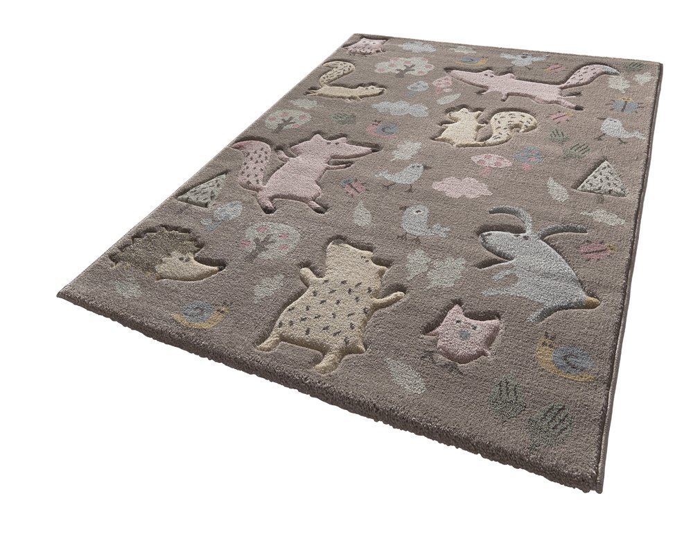 Sigikid Kinderteppich Rainbow Rabbit - Kurzflor 80x150cm Blau Für Kinderzimmer