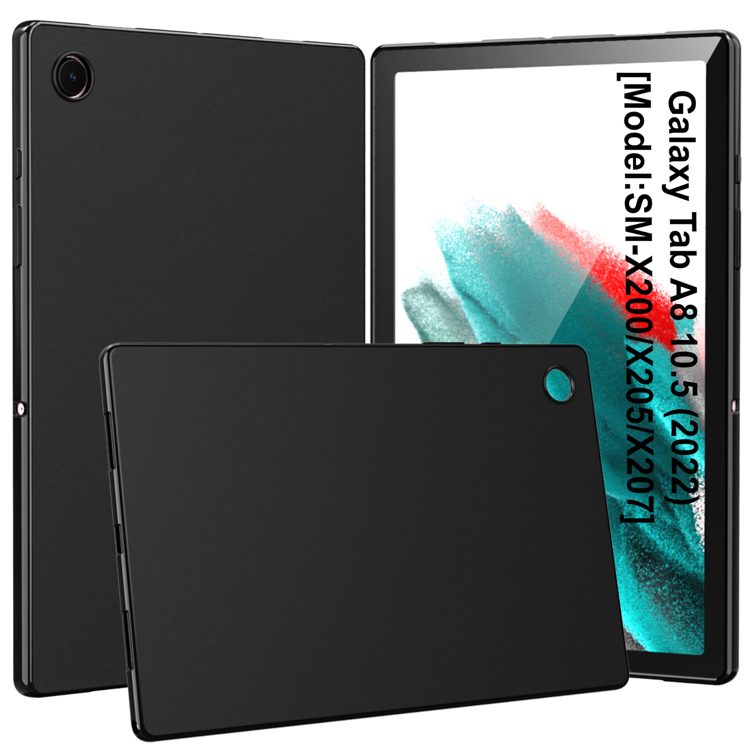 TGK Matte Design Soft Silicon TPU Back Case Cover for Samsung Galaxy Tab A8 10.5 inch (Black) (B09QL3FSK1) Amazon Price History, Amazon Price Tracker