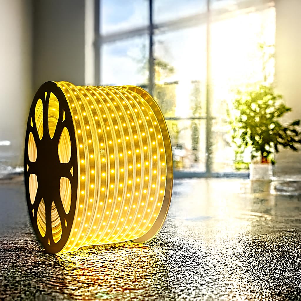 V.E.S.P.A SMD LED Strip Lights Waterproof Lighting for Home Wall Decor & Interior Decoration | Perfect for Diwali Lighting | | Wedding | Events | Strip Lights | (Warm White, 10 Meter)