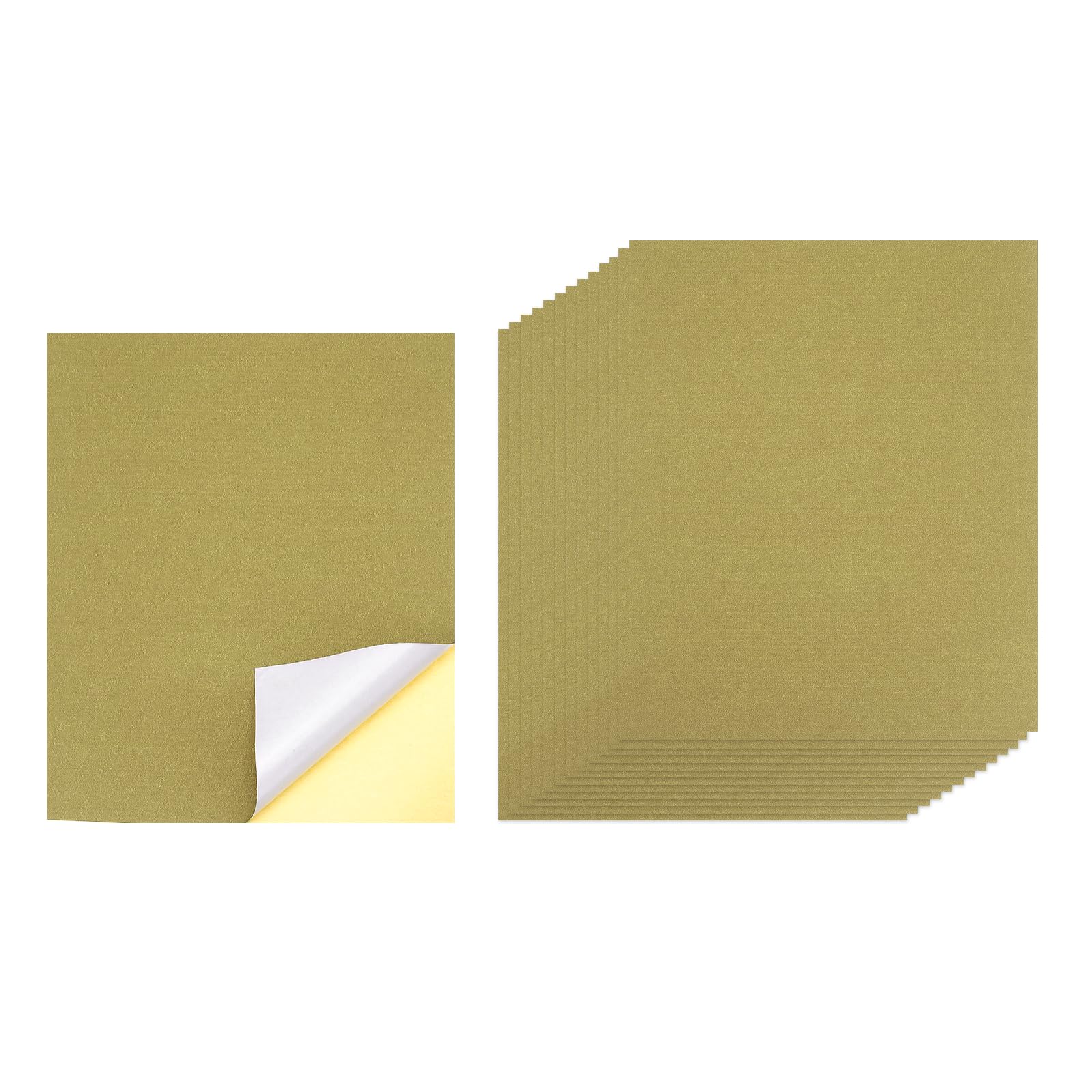 PATIKIL Printable Self Adhesive Sticker Paper for Inkjet Printer, 11.7 x 8.3 Inch Waterproof 15 Sheets Sheets Sticker Paper for Printer Laser Inkjet, Glossy Brown