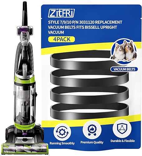 Paquete de 4 correas de vacío para Bissell Style 7910 pn 3031120#2031093#32074#3031123 PowerForce Helix Powerlifter CleanView Swivel Rewind