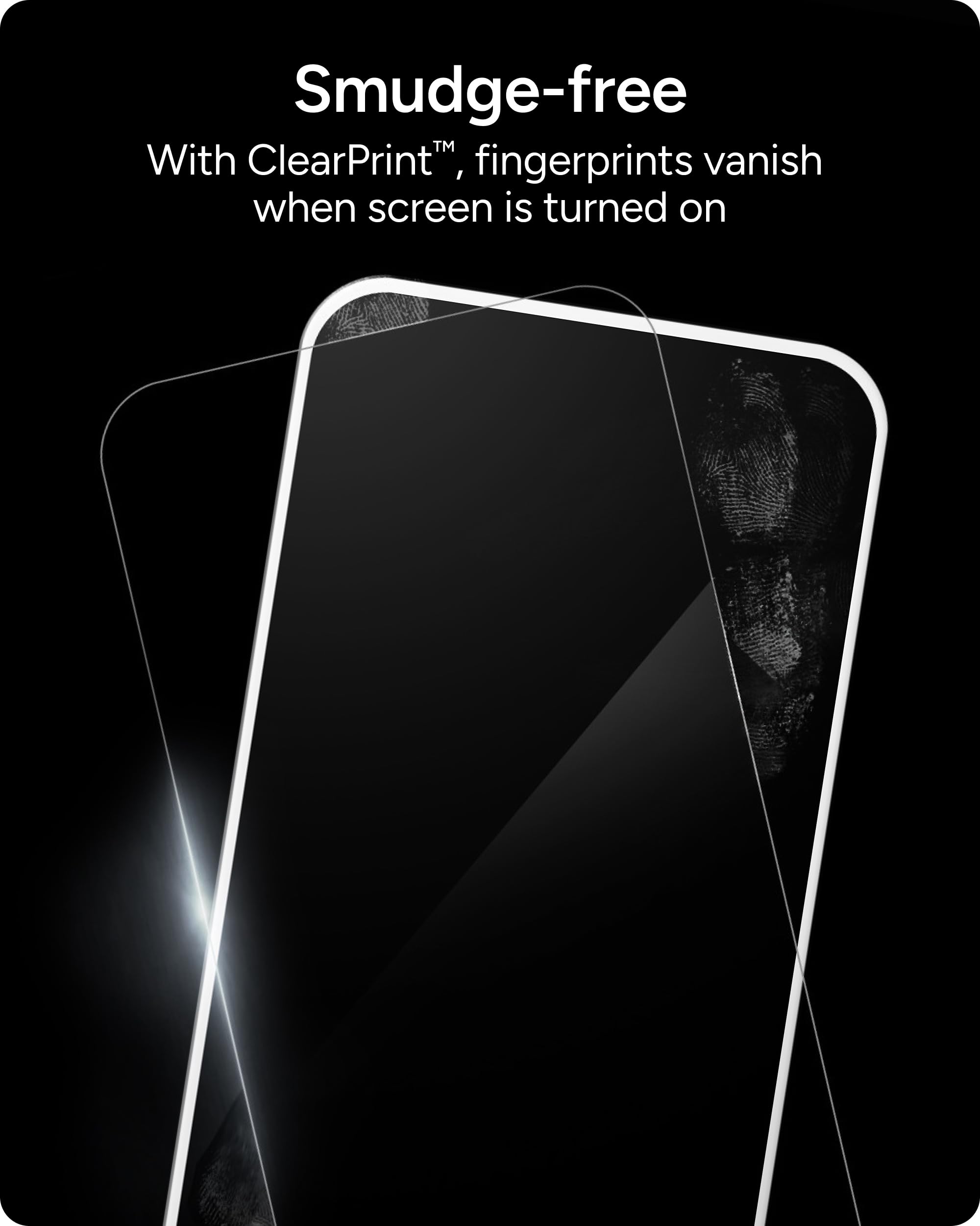 ZAGG InvisibleShield Glass Elite Privacy - Protector de pantalla para iPhone 15 Pro Max, 5 veces más fuerte con bordes reforzados, filtro de privacidad de 2 vías, superficie resistente a arañazos y