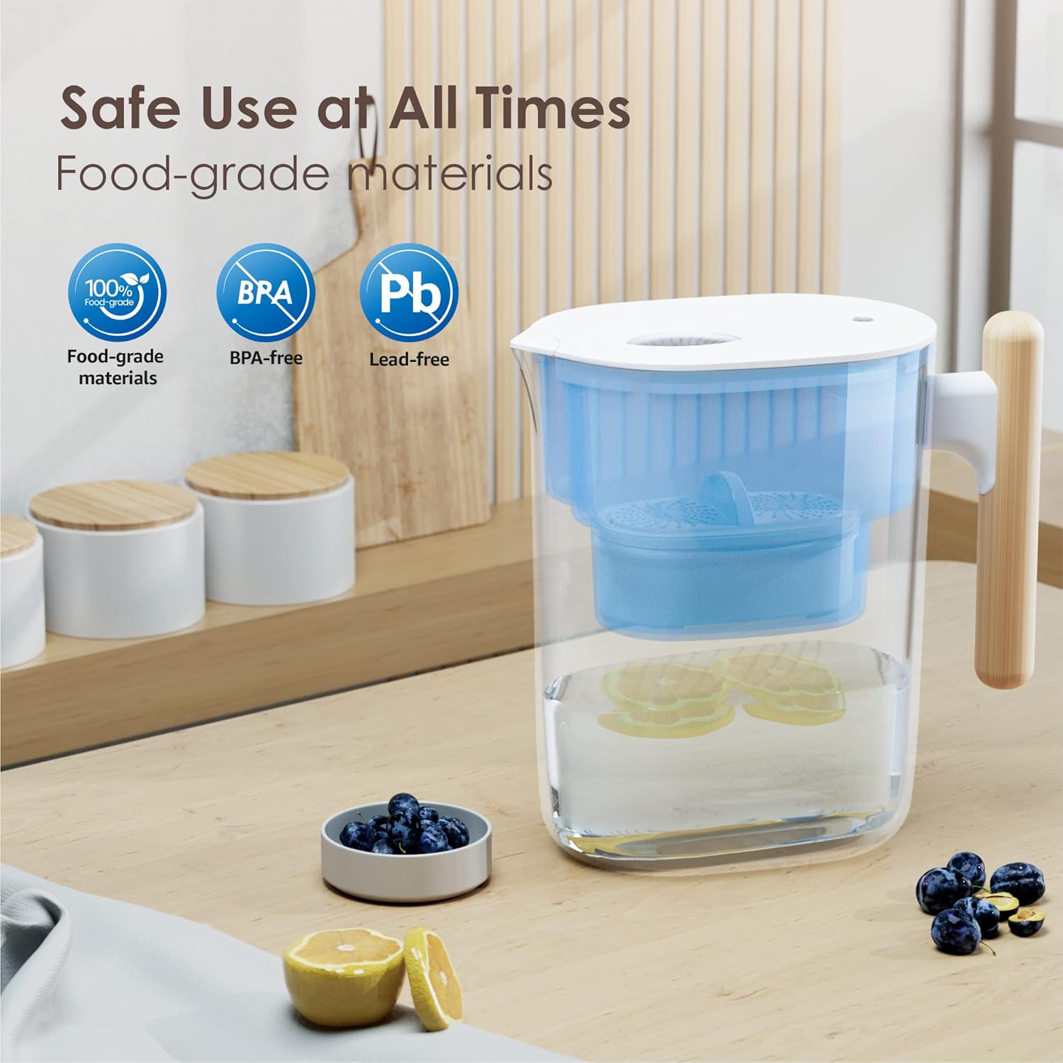 Buy Waterdrop Chubby Water Filter Jug with 1×90 Days Filter, 3.5L