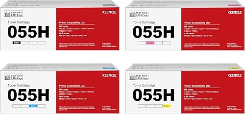 KEENKLE - Cartucho de tóner 055 MF743cdw compatible con cartucho de tóner MF741cdw de repuesto para Canon 055 055H compatible con tóner imageCLASS