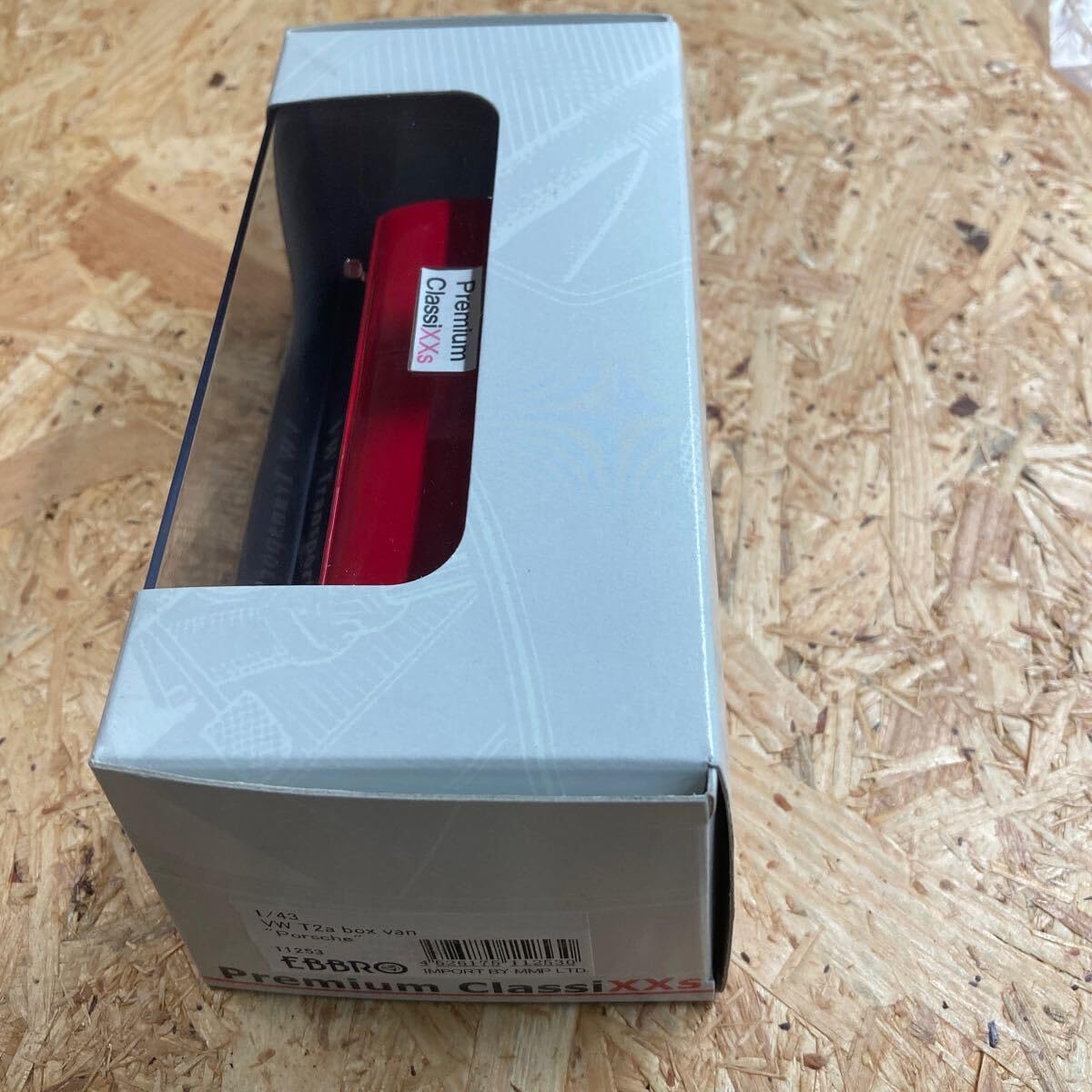 Premium Classi XXs ポルシェ ワーゲンバス 1) VW T1 Pick-Up Porsche Transporter 1965 Red/Wood 1:43