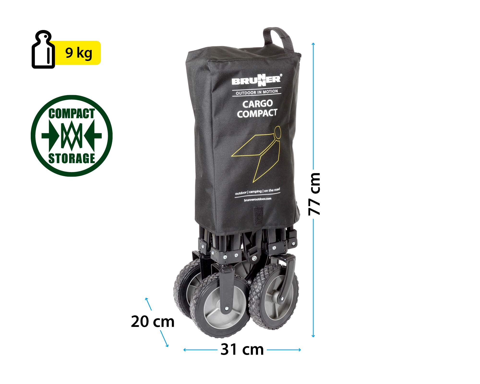 BRUNNER Cargo Carrello Compact, Nero