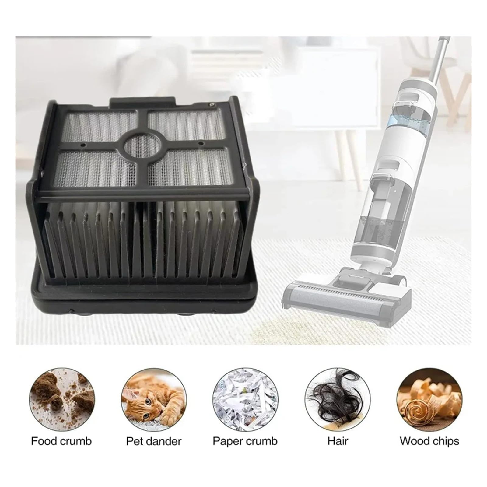 Cepillo de Rodillo y Filtro, Compatible con Dreame H12 Pro