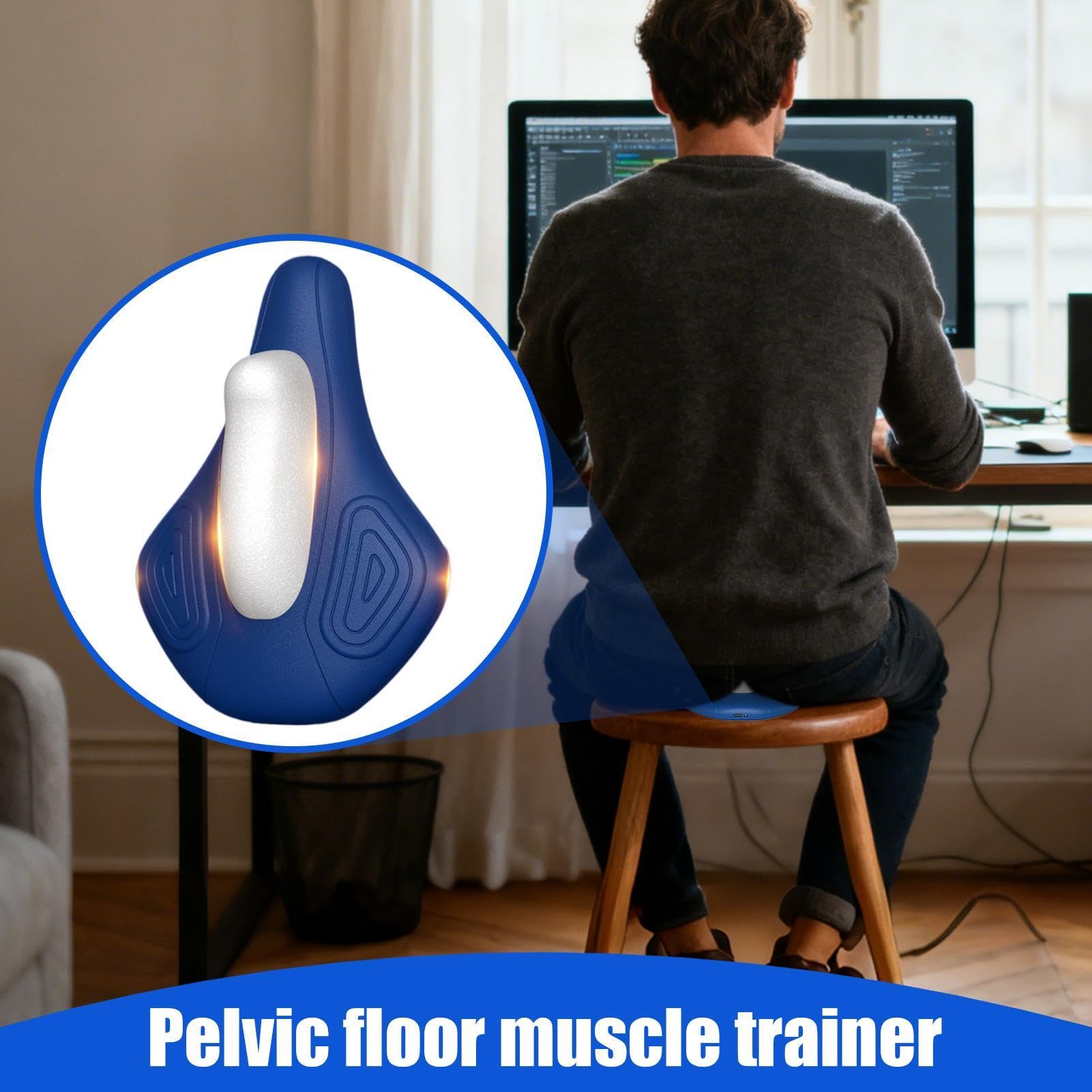 Trenażer ud, 4-trybowy ładowalny wzmacniacz mięśni core, Urządzenie do treningu mięśni miednicy, Do użytkowania podczas treningu fitnessowego w domowej siłowni