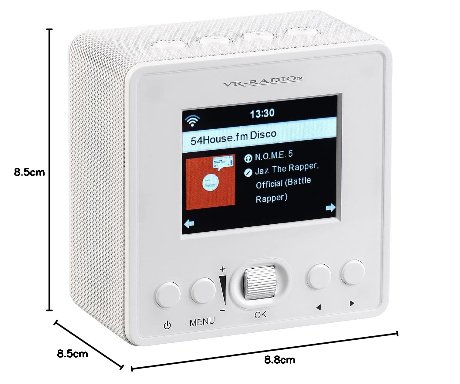 VR-Radio Steckdosenradio: Steckdosen-Internetradio mit WLAN und Bluetooth 5, DSP, 6 Watt (Steckdosenradio mit Fernbedienung, Internet, Bad)