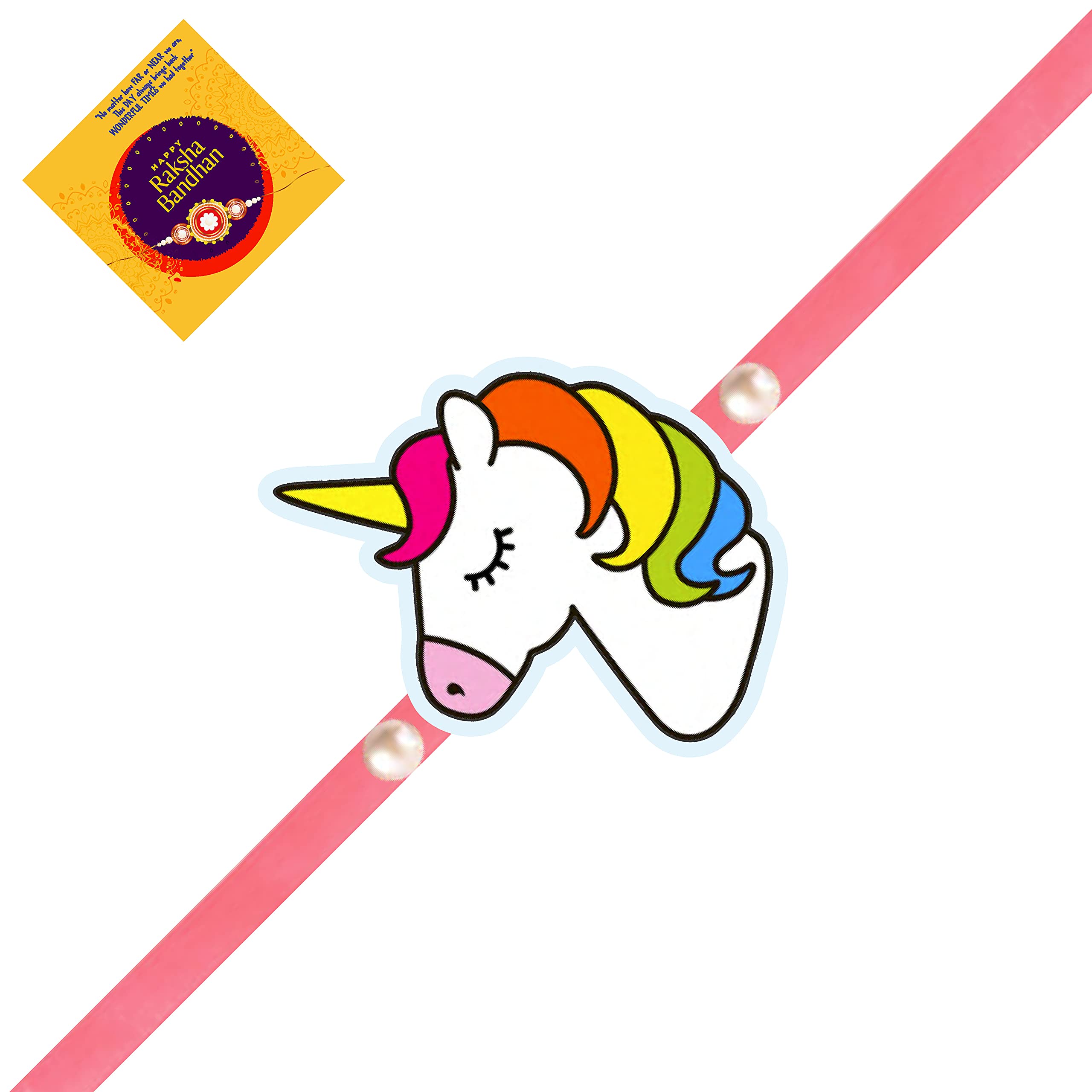 beingelegant - Super cute Magnetic Unique Unicorn Magnetic rakhi with Roli Chawal and Rakshbandhan card for Kids/Brother/Bhai/Bhaiya (B0B4NSNMQR) Amazon Price History, Amazon Price Tracker