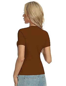 YOGINGO Womens Casual Basic Tops Summer Autumn White Black