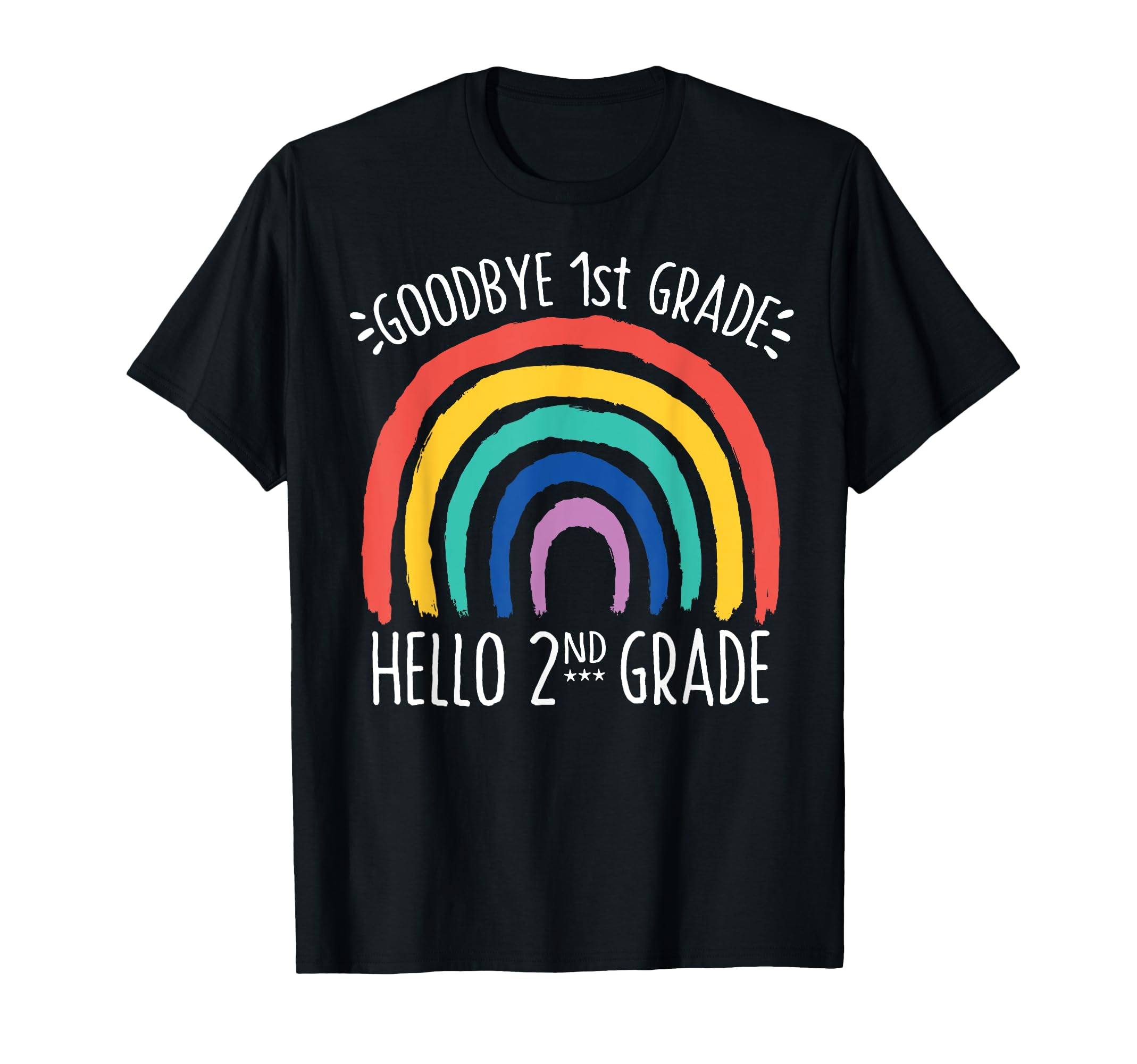 GOODBYE 1st GRADE HELLO 2nd GRADE School Teacher Student T-Shirt, Black