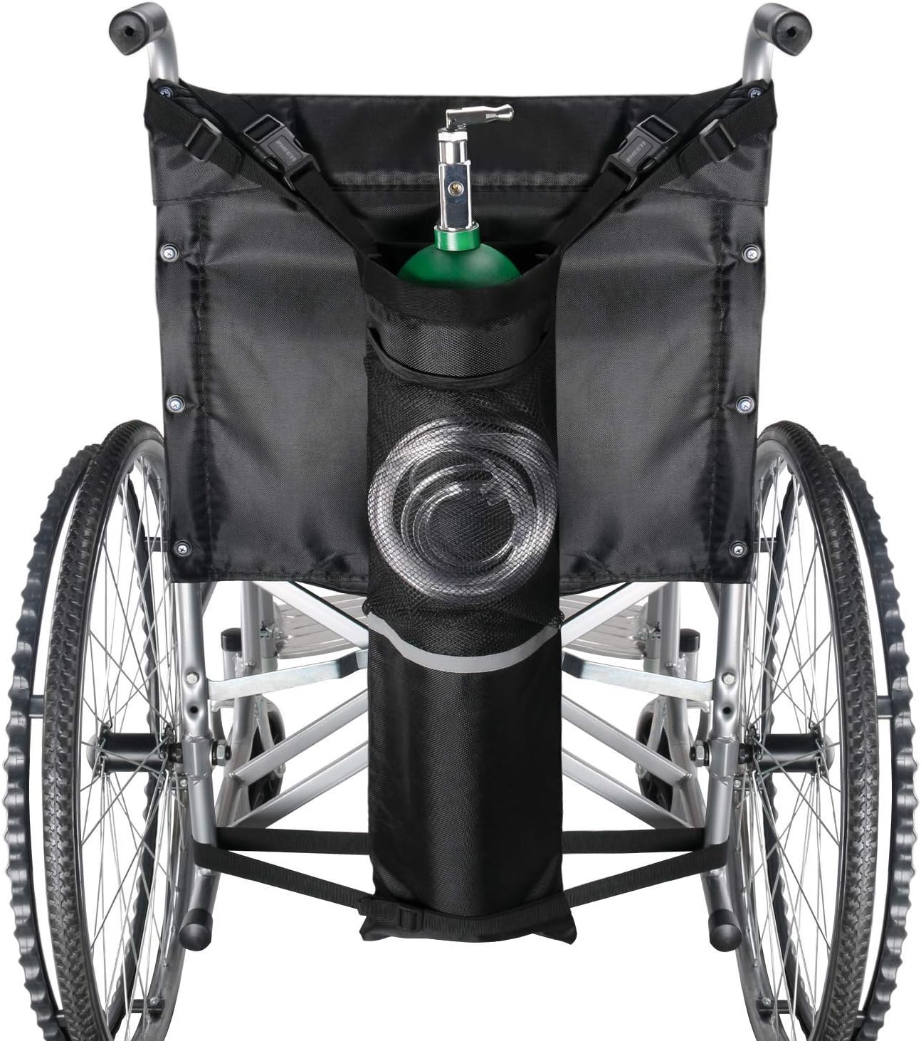 Oxygen Cylinder Bag for Wheelchair & Walker Oxygen Tank Holder with
