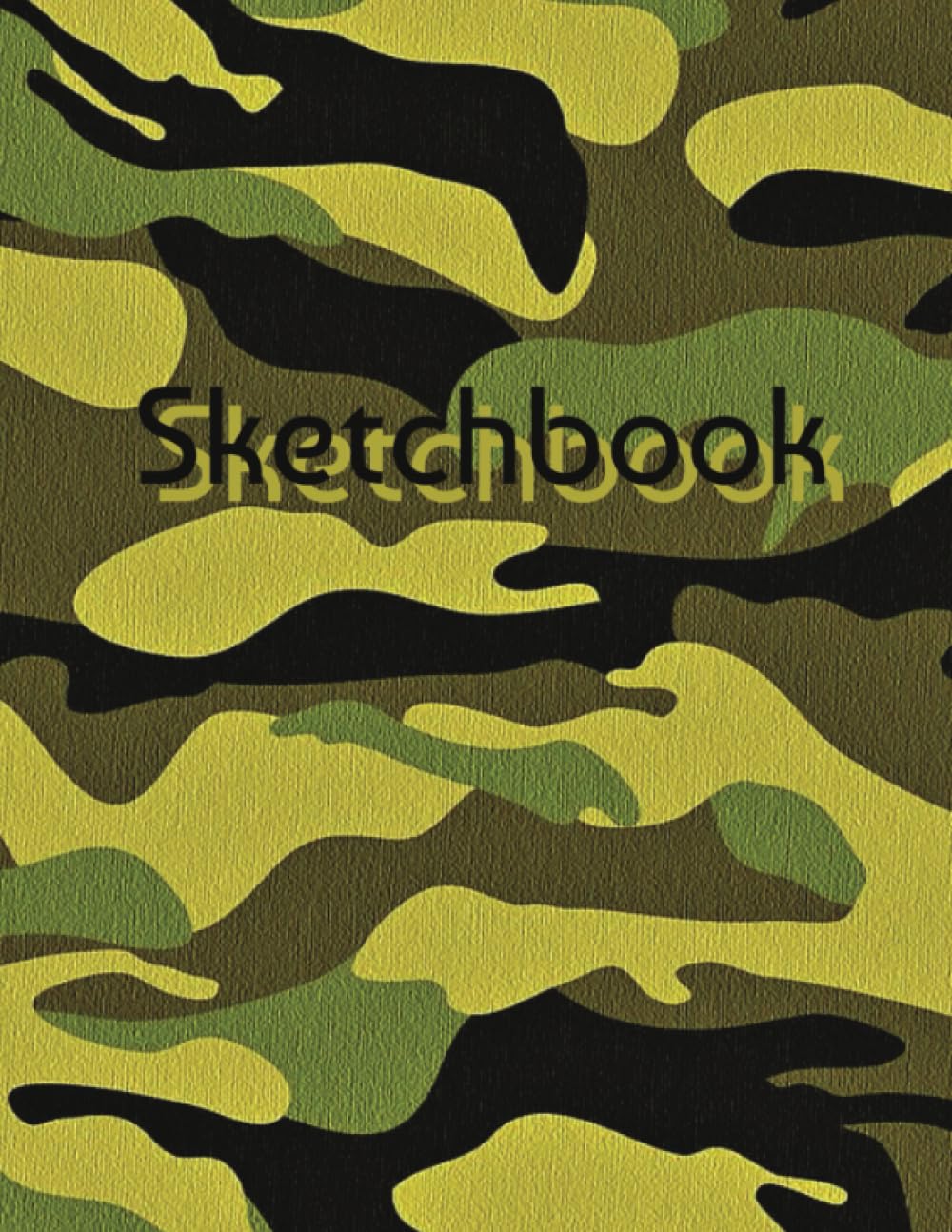 Camo Sketch book Large camouflage drawing book perfect for all ages