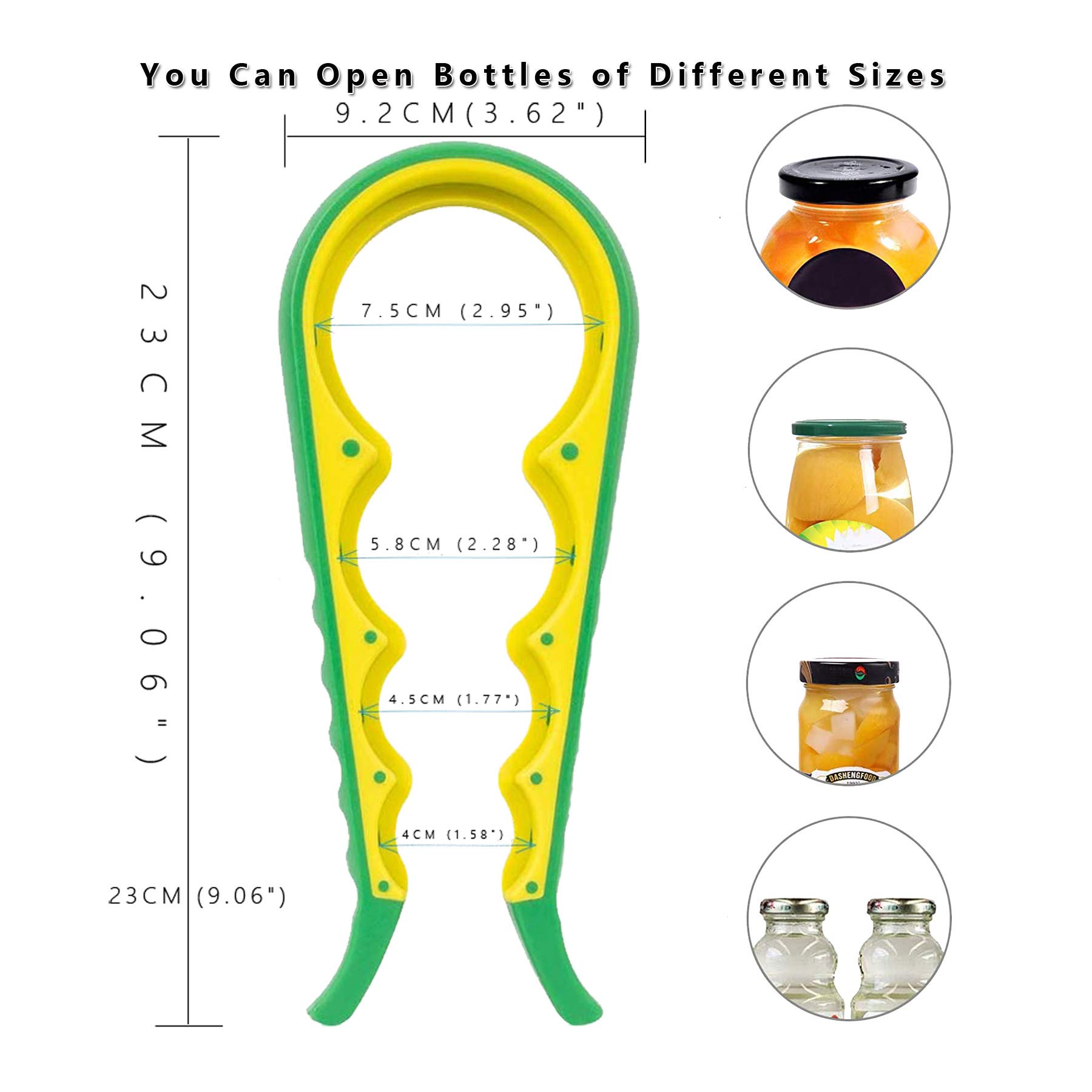 Apriscatole Super Facile Per Barattoli E Bottiglie - Ideale Per Mani Artritiche E Anziani (Blu) - Foto 3