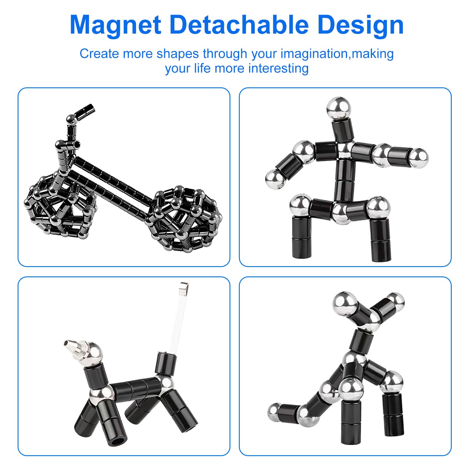 Penna Magnetica Fidget Gravity Pen Multicolore - Antistress Con Pennino Capacitivo - Regalo Divertente (Oro)
