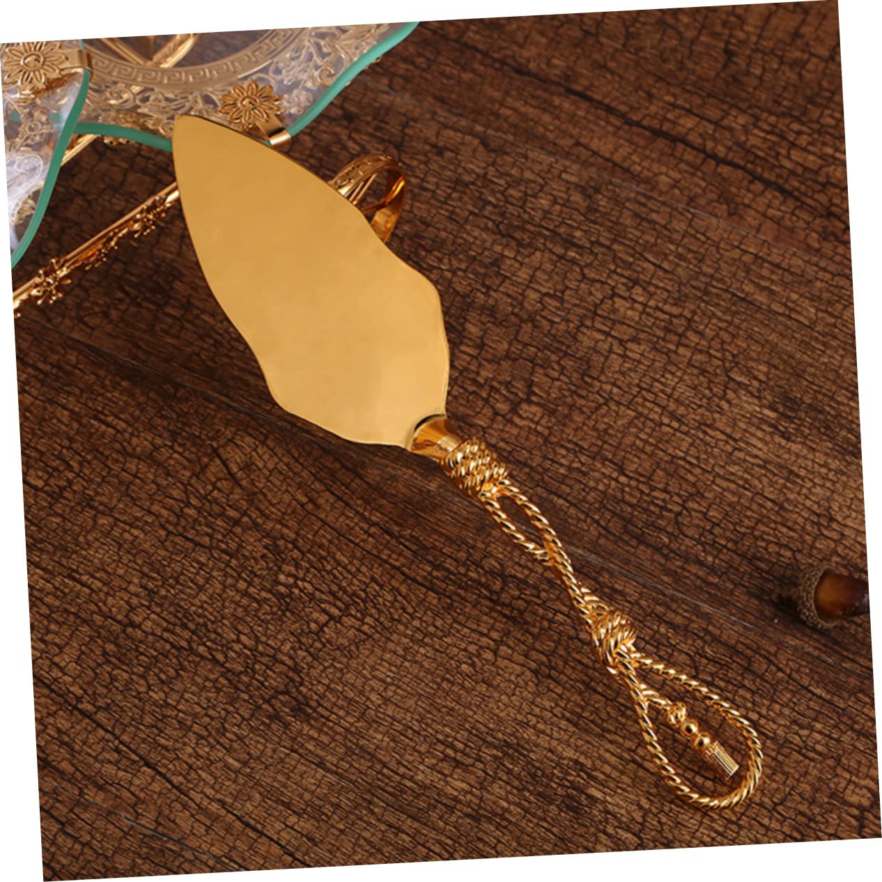 Alipis 1Set Elegant Cake Knife and Spatula Cake Cutter for Pies Tarts and Pizza Stylish Kitchen Tool with Chic Handle Design for Home and Professional Use