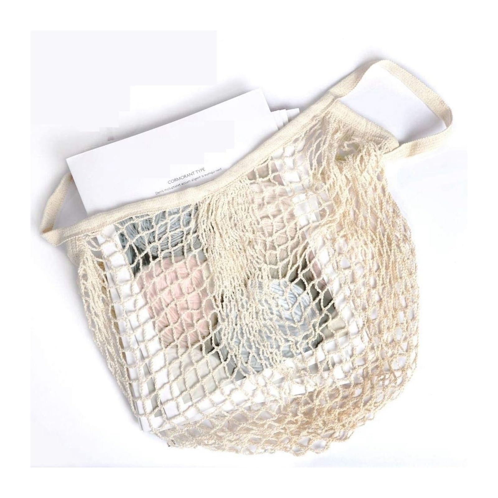 Bolsa De Red Para Juguetes Playa Bolsas De Malla De Algodón