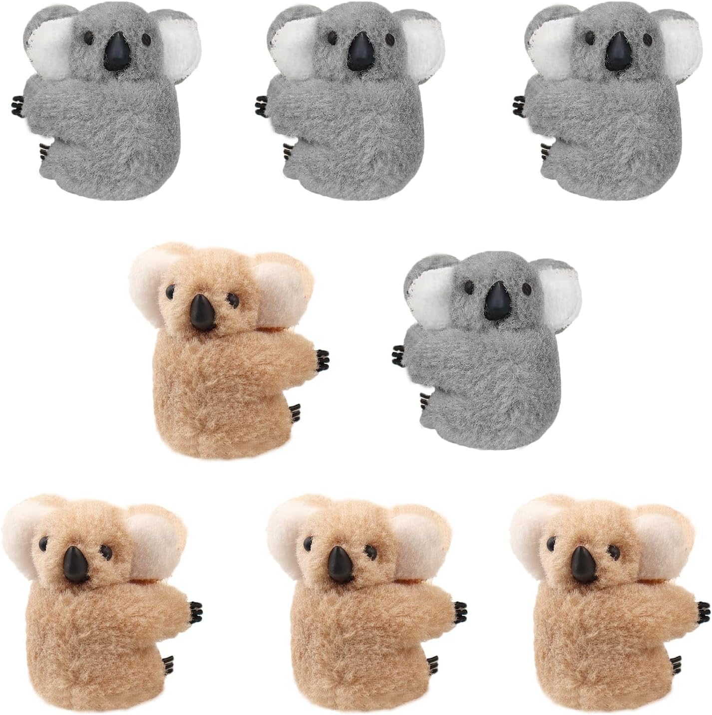 LUYAO 8 Pieces Koala Clip, Koala Stuffed Animal Pencil Toppers Koala Bear Prizes for Students Kids Party Favor