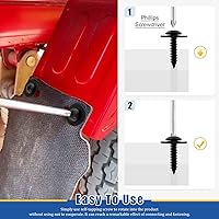 Vista 6 de Glarks 160 piezas de 12 tamaños de tornillo de retención de tornillo para motor de automóvil debajo de la cubierta, protección contra salpicaduras