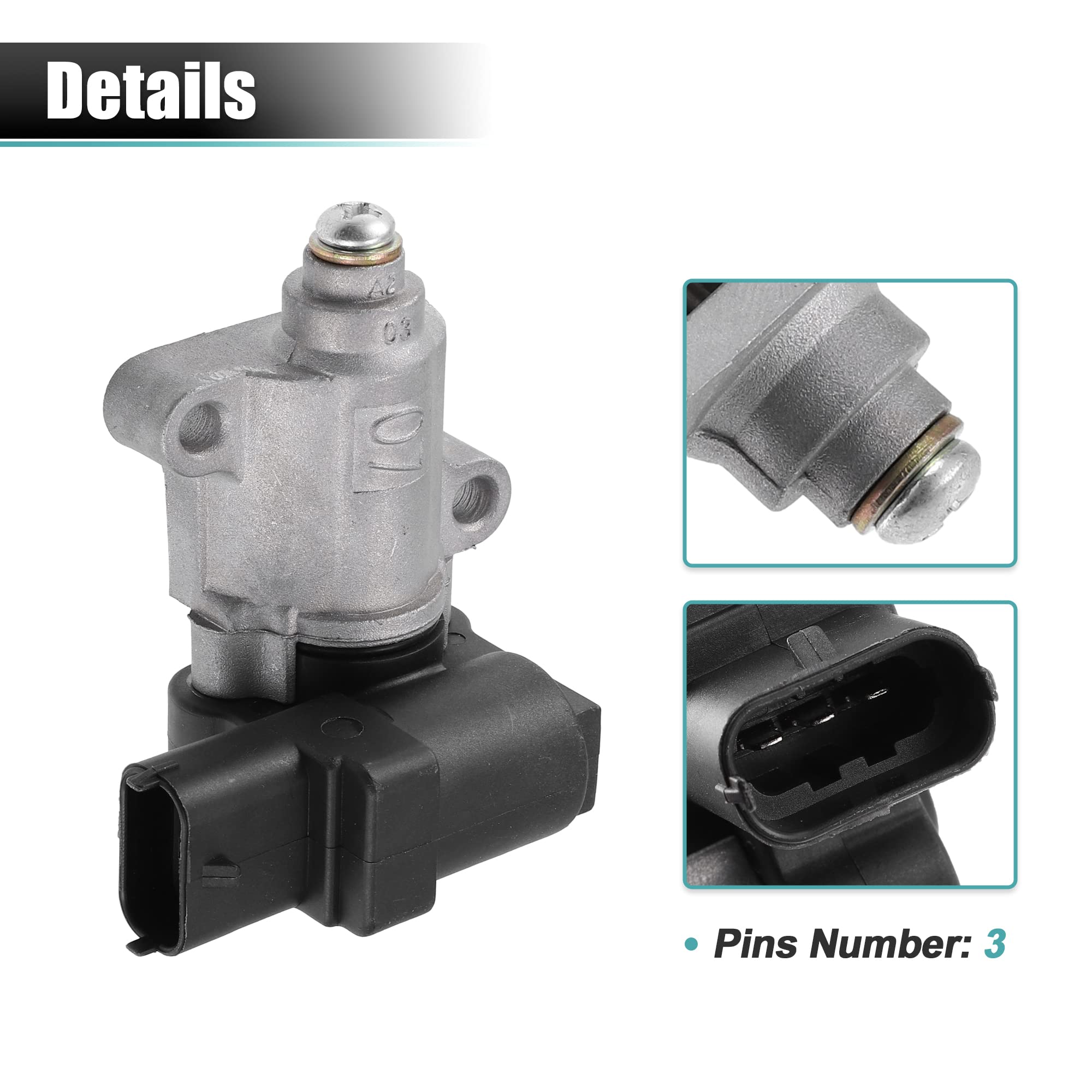 X AUTOHAUX Valvola di controllo aria inattiva IAC per Hyundai Matrix I10 1,1 35150-02800