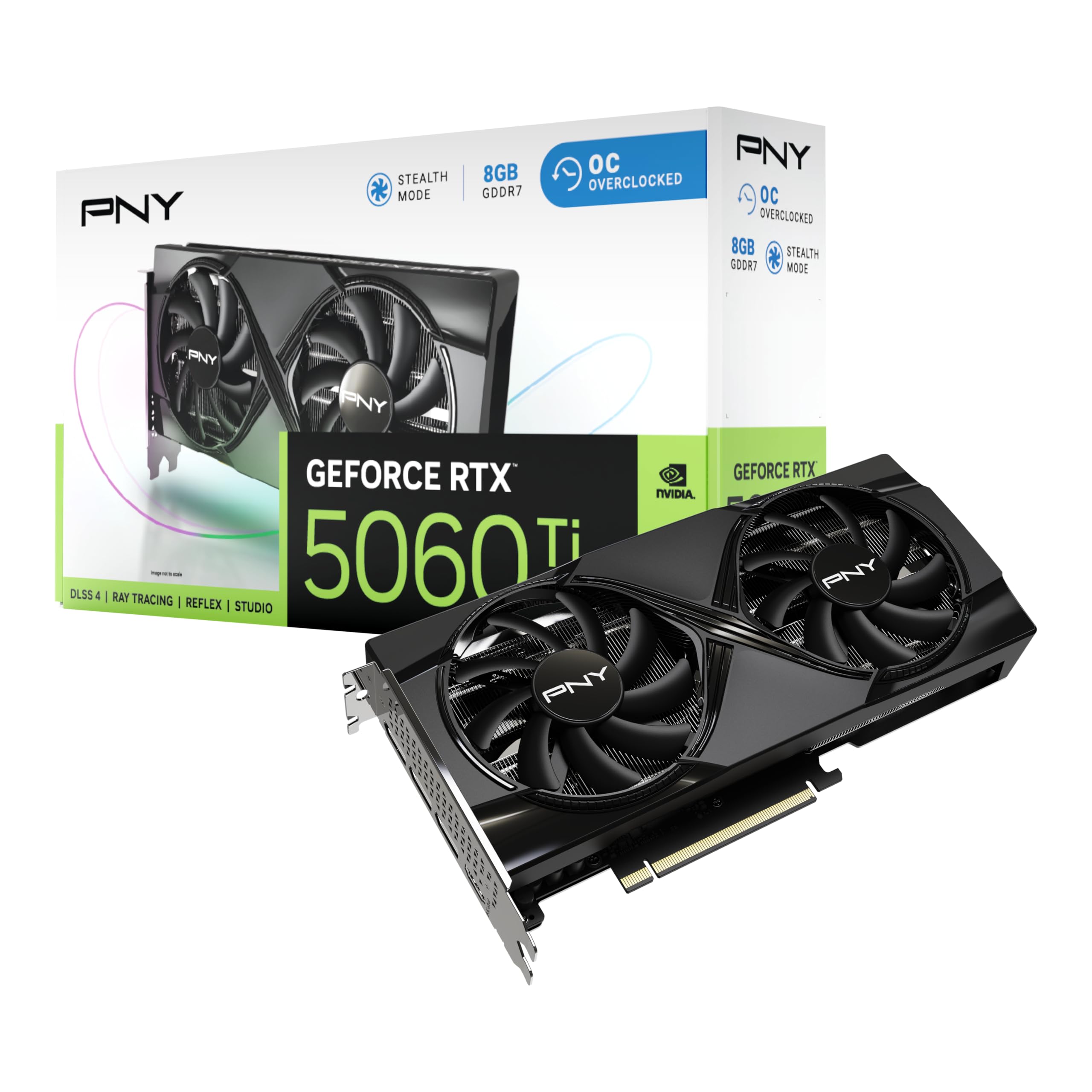PNY Dual GeForce RTX 5060 Ti OC Carte graphique 16 Go GDDR7 128 bits HDMI/DP