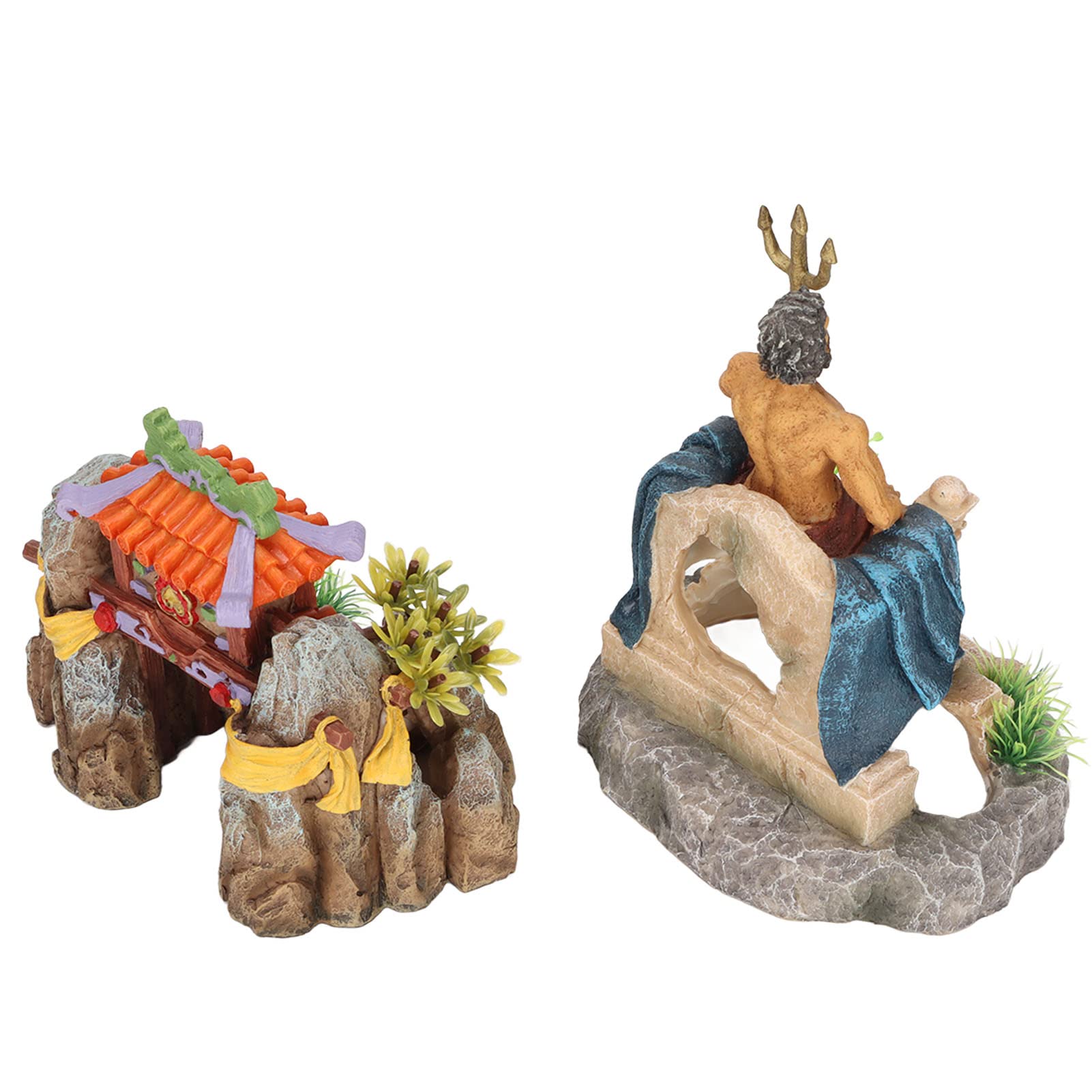 Tyenaza Decorazioni per Acquario, Decorazione Classica per La Casa in Resina, Ornamento per Statua di Acquario per Accessori Subacquei