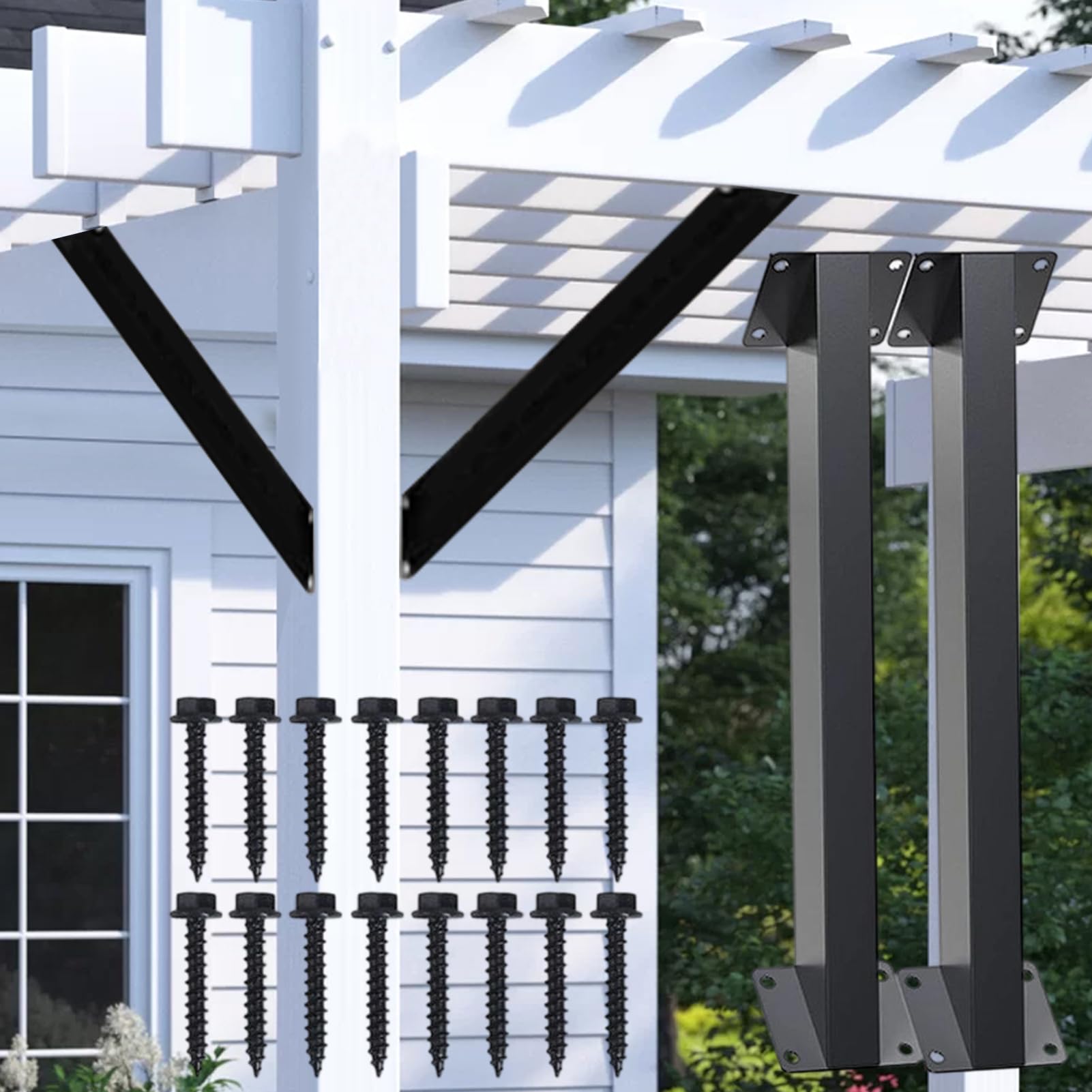 Équerres D Angle 45 Degrés 2 Pièces Équerre Pour Pergola