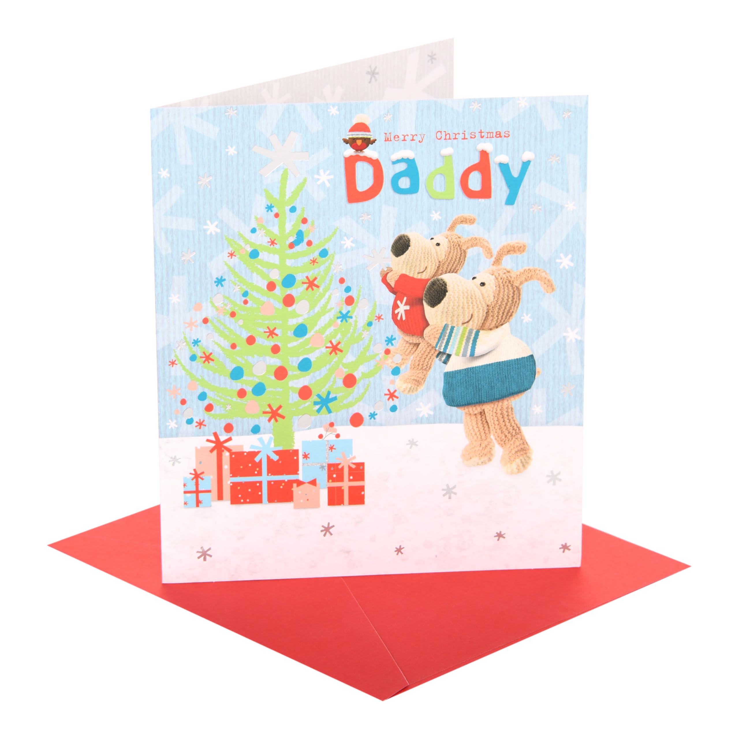 Boofle | Christmas Card for Daddy | Xmas Presents | Him, Boys, Men | Cute Design | With Envelope | 18.4 x 15.9 cm