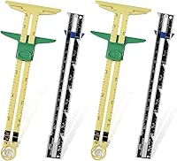 YEQIN 4-Piece 5-in-1 Sliding Sewing Gauge Ruler Set - Precise Measuring Tool for Quilting, Knitting, Crafting & Beginners