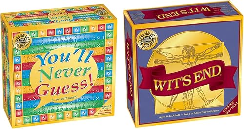 You Never Guess + Wit's End Juegos de mesa divertidos para adultos y juego de noche
