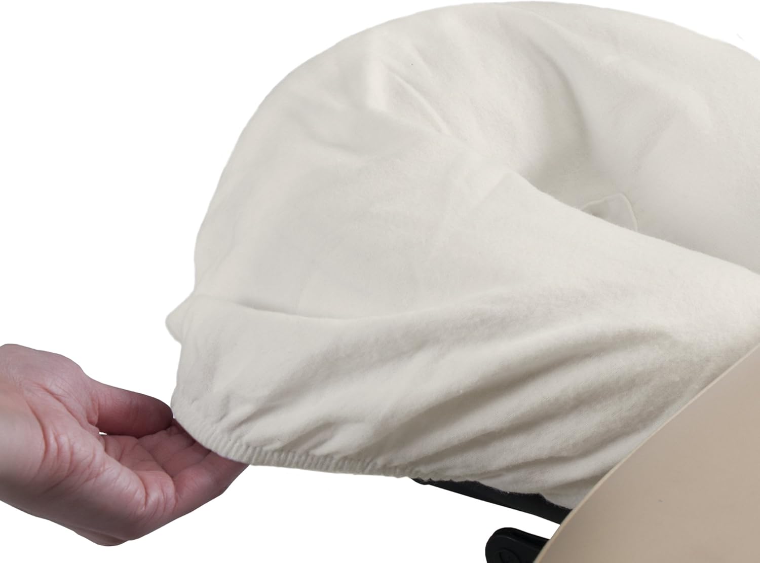 EarthLite Flannel Face Pillow Covers DURA-Luxe - 100% Natural Cotton Flannel Massage Table Headrest Covers (Set of 2)