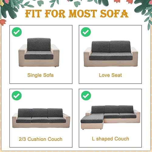 Miniatura 6 de RAZANA Funda de sofá mágica, funda de sofá mágica, protector resistente al desgaste, funda universal mágica para sofá, fundas elásticas para sofá