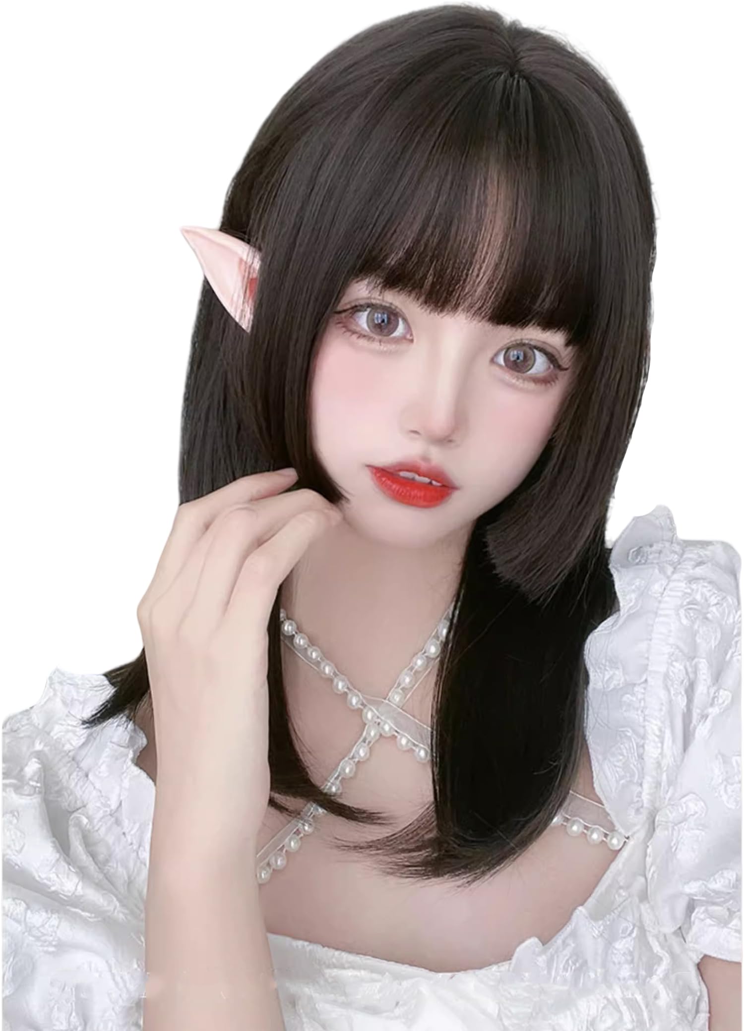 Amazon.co.jp: Limakaraウィッグ フルウィッグ ミディアム 姫髪