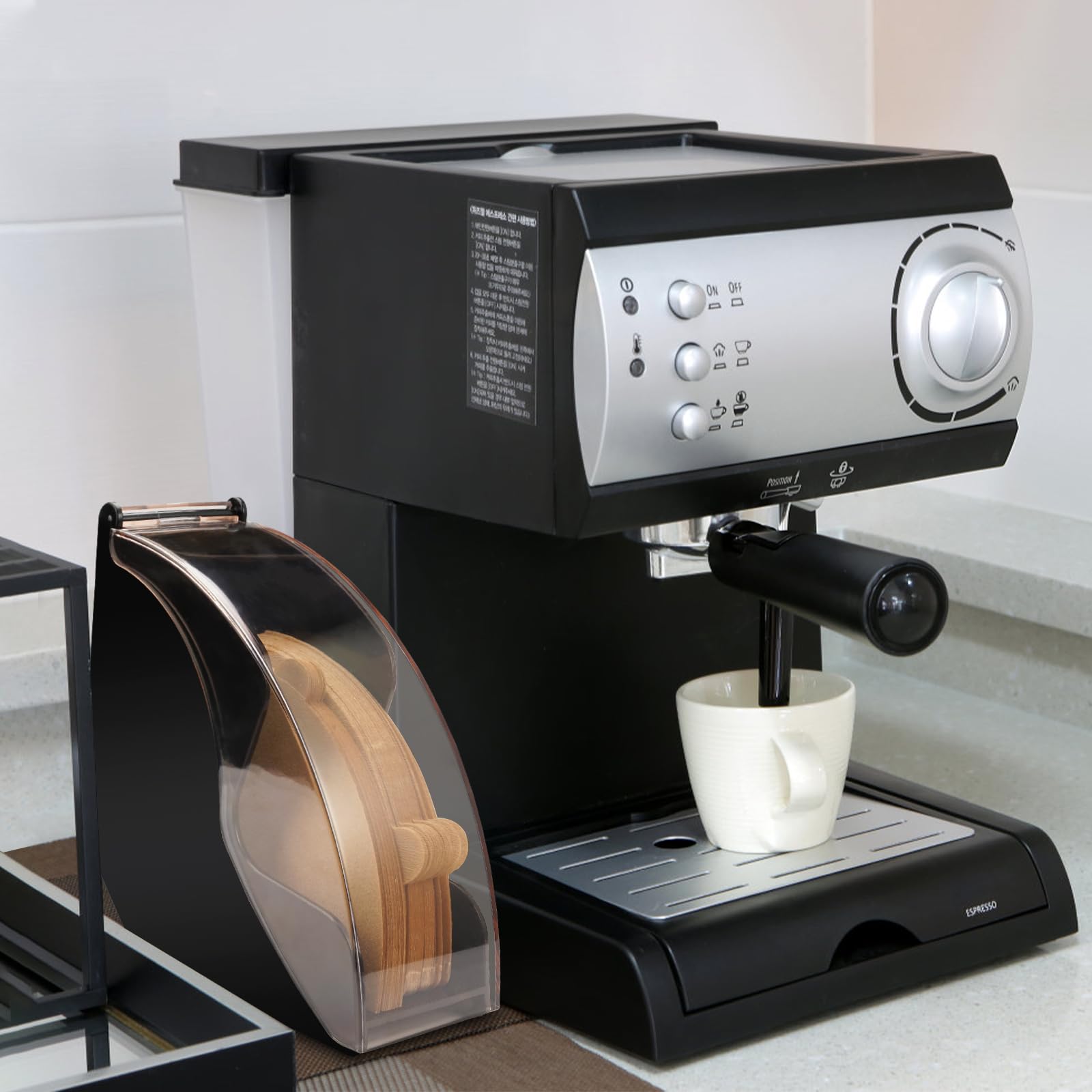 Porta Filtri Caffè - Grande Capacità, Trasparente, Anti Polvere, Per Casa O Bar - Foto 4