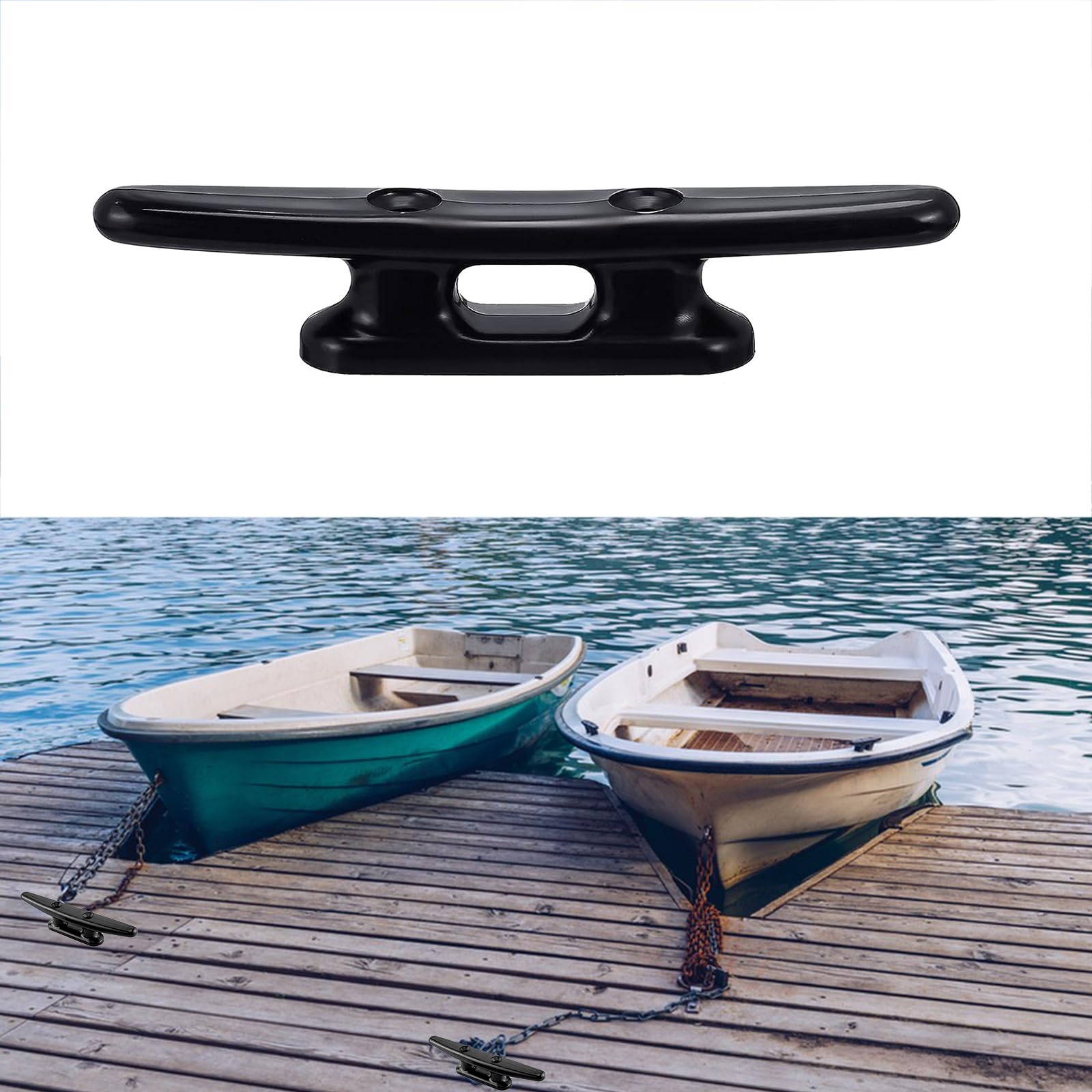 2pcs Taquet De Corde Taquet De Pont De Bateau Marin 8 Inch Footful - Bricolage