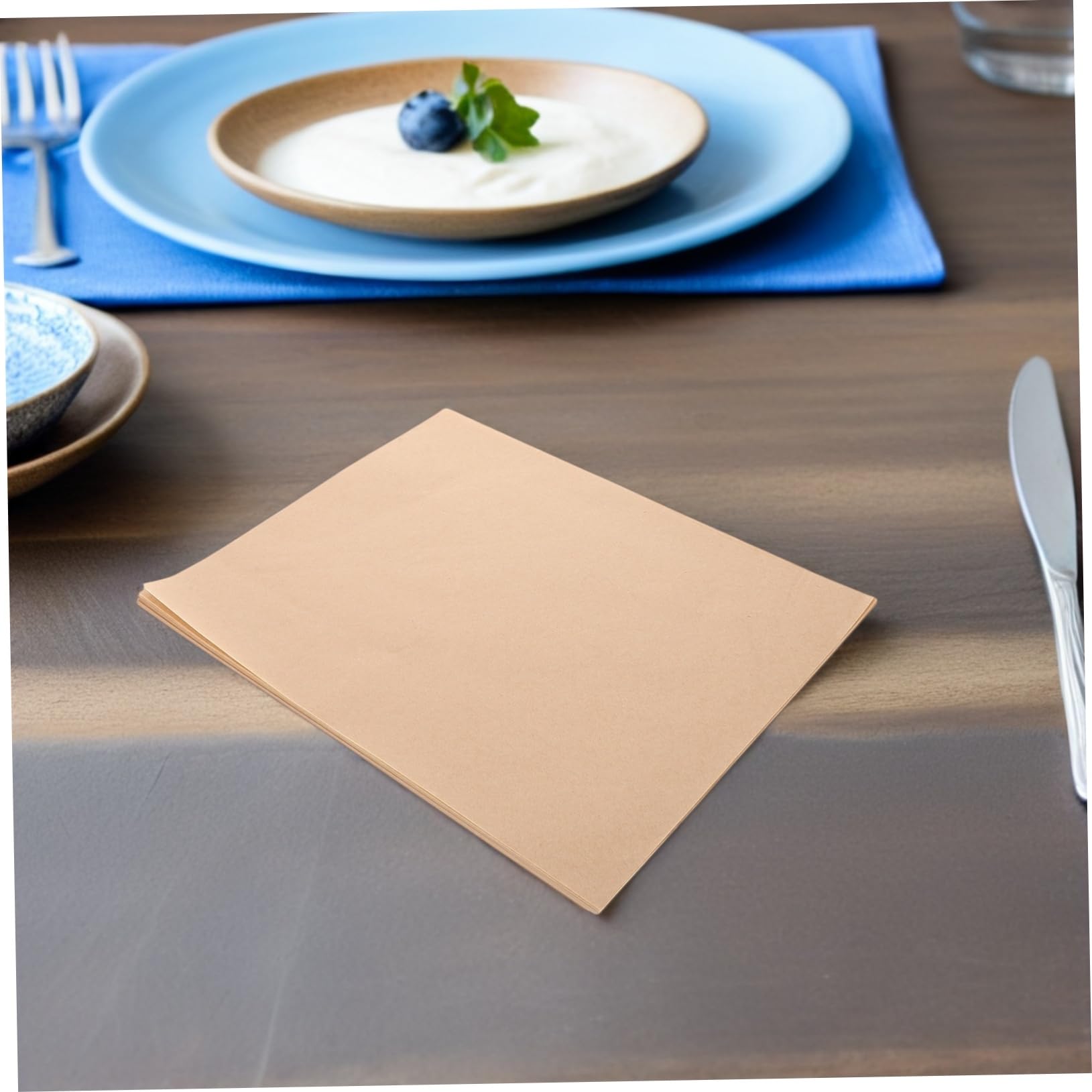 Ciieeo 500pezzi Carta Da Forno Per Alimenti Fogli Di Carta Da Forno Antiaderente Per Fritture Pizza e Snack Assorbente Per Olio Per Barbecue e Lavorazione Dolci