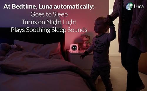 Miniatura 3 de WISE HEDGEHOG Luna - Entrenador de sueño Ok to Wake para niños pequeños, reloj despertador, temporizador de siesta, luz nocturna ajustable y máquina