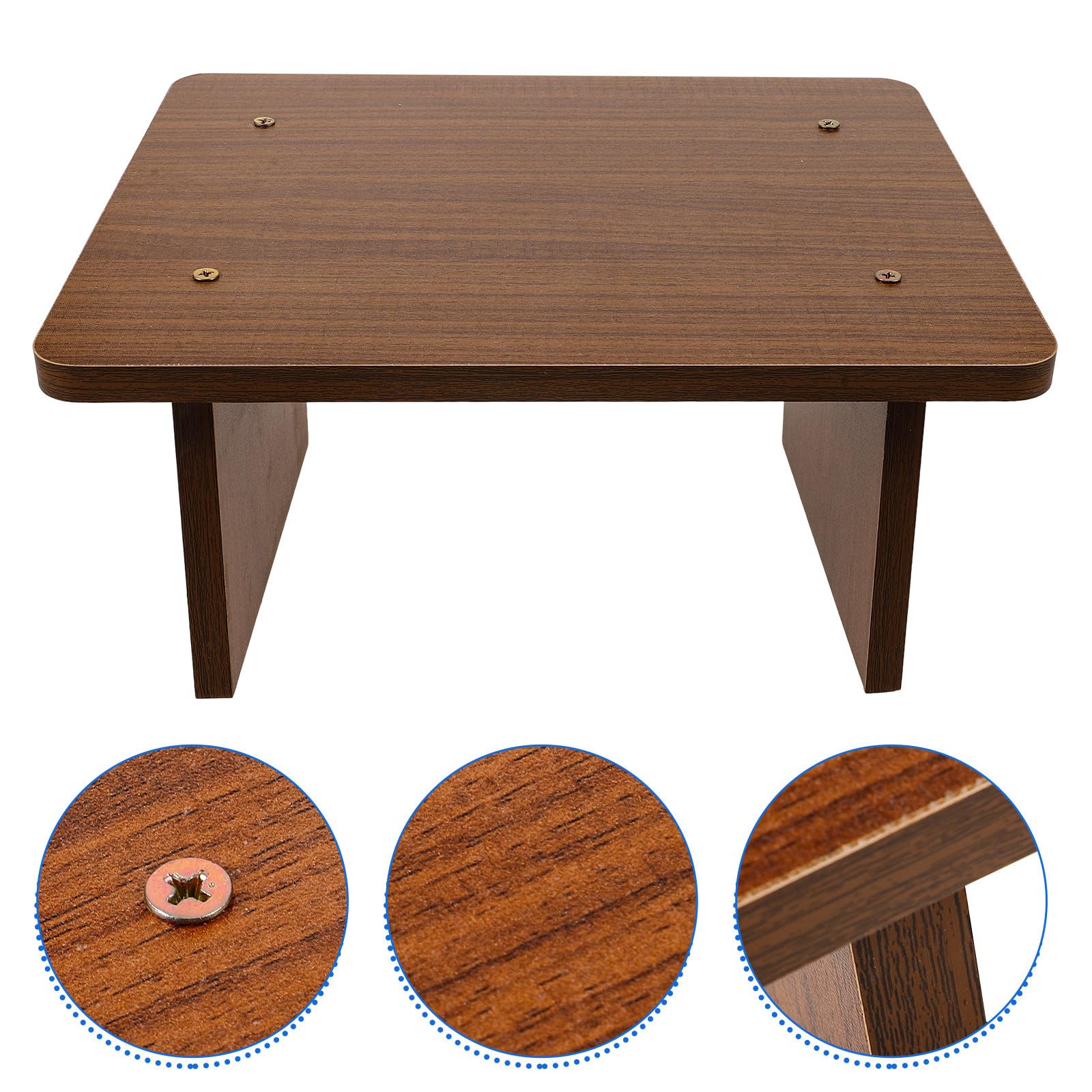 FRCOLOR Reposapiés Que Mejora la Postura y Alivia la Fatiga de Madera Diseño Simple Ergonómico para Oficina y Hogar bajo Escritorio