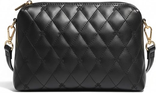 Primora Impex Women’s Quilted Sling Bag | Stylish Crossbody Shoulder Bag | Zip Top Compact Purse for Ladies | Adjustable S...